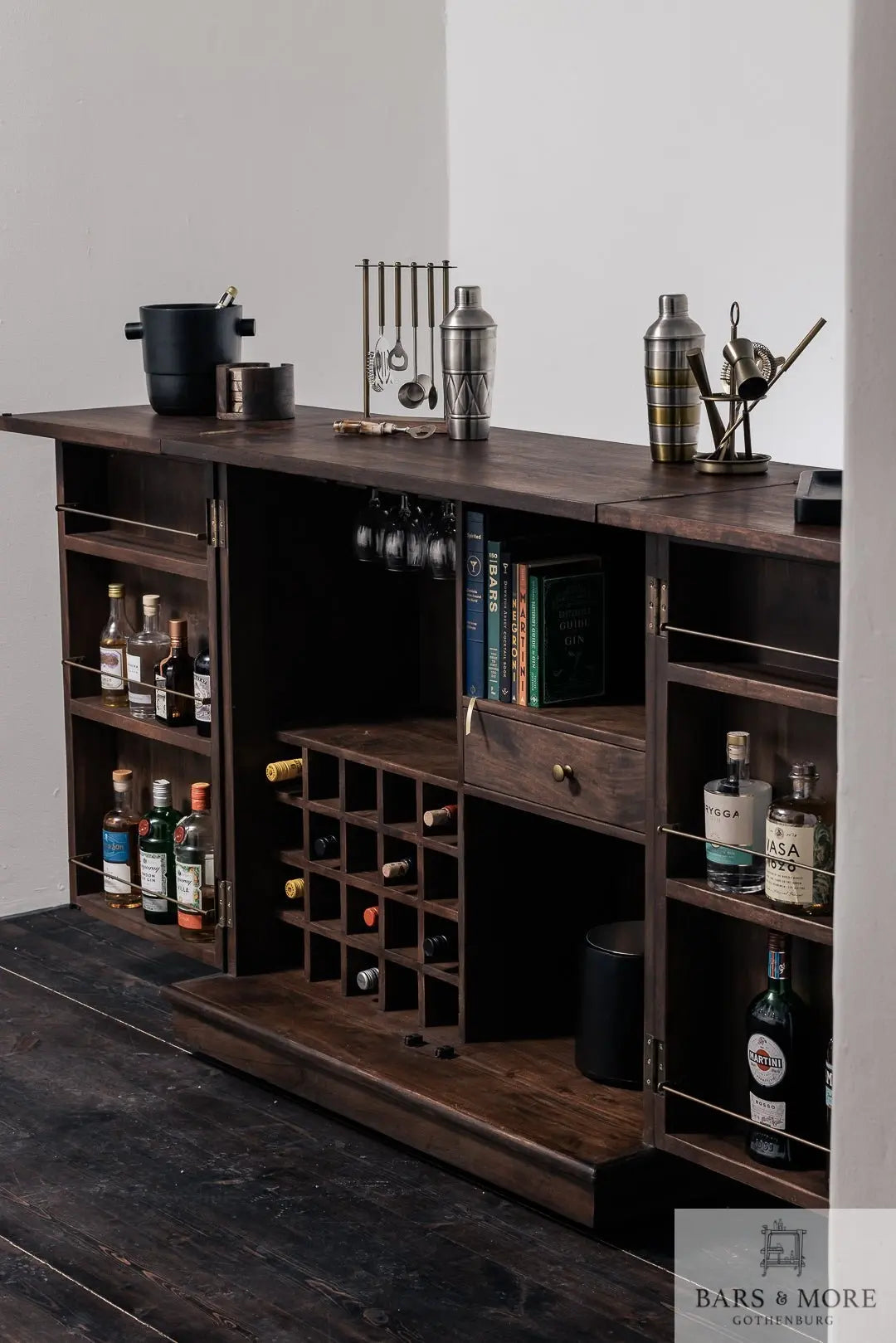 Barkast - Queen - Uitbreidbaar op wielen - MyBarfurniture