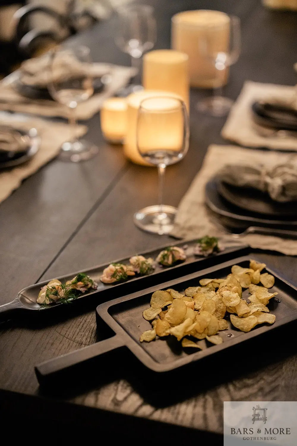 Bartilbehør - Malaga serveringsbakke-sæt - MyBarfurniture