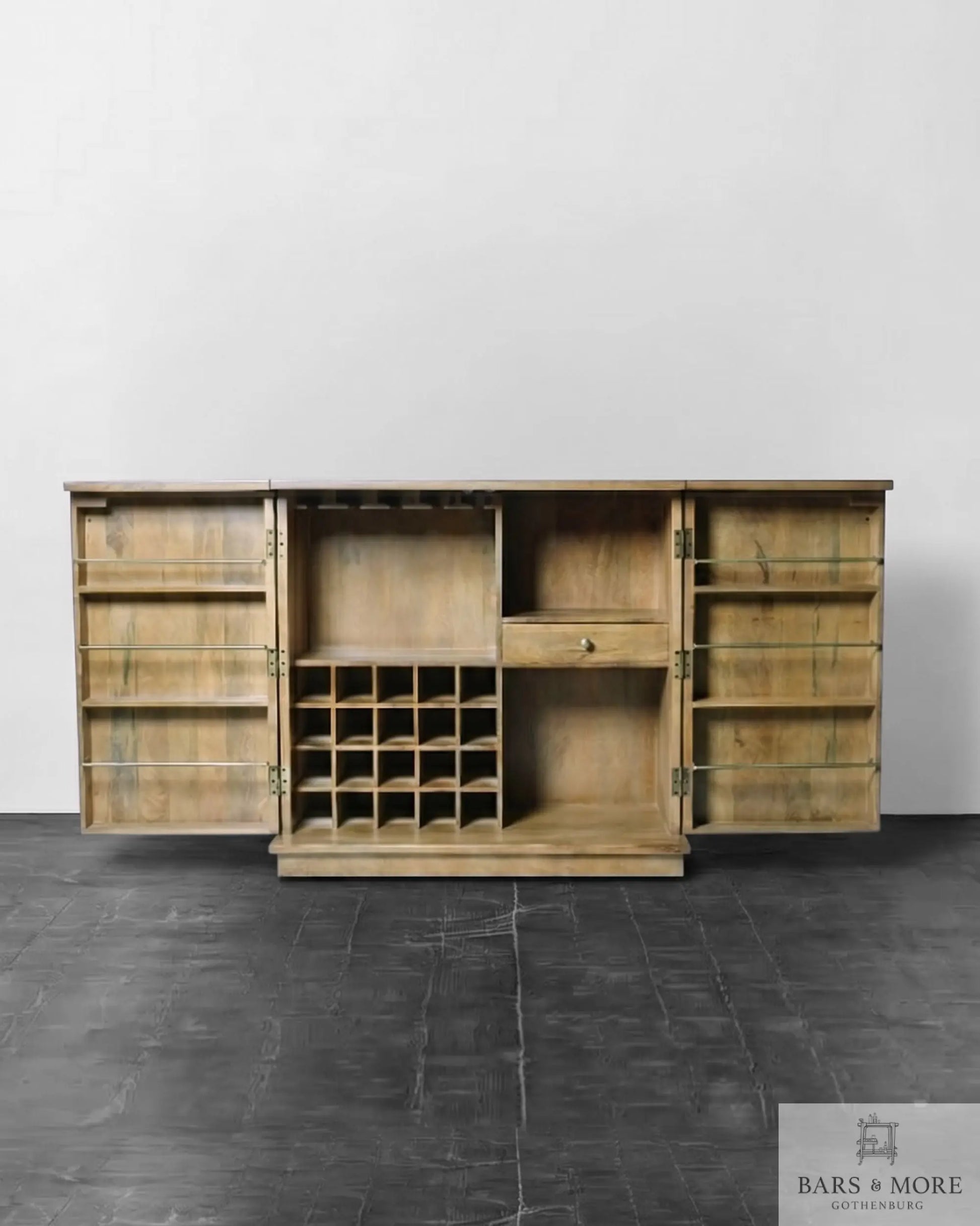 Bar Cabinet - Queen - fold-out on wheels My Store