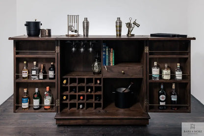 Bar Cabinet - Queen - Expandable on wheels - MyBarfurniture